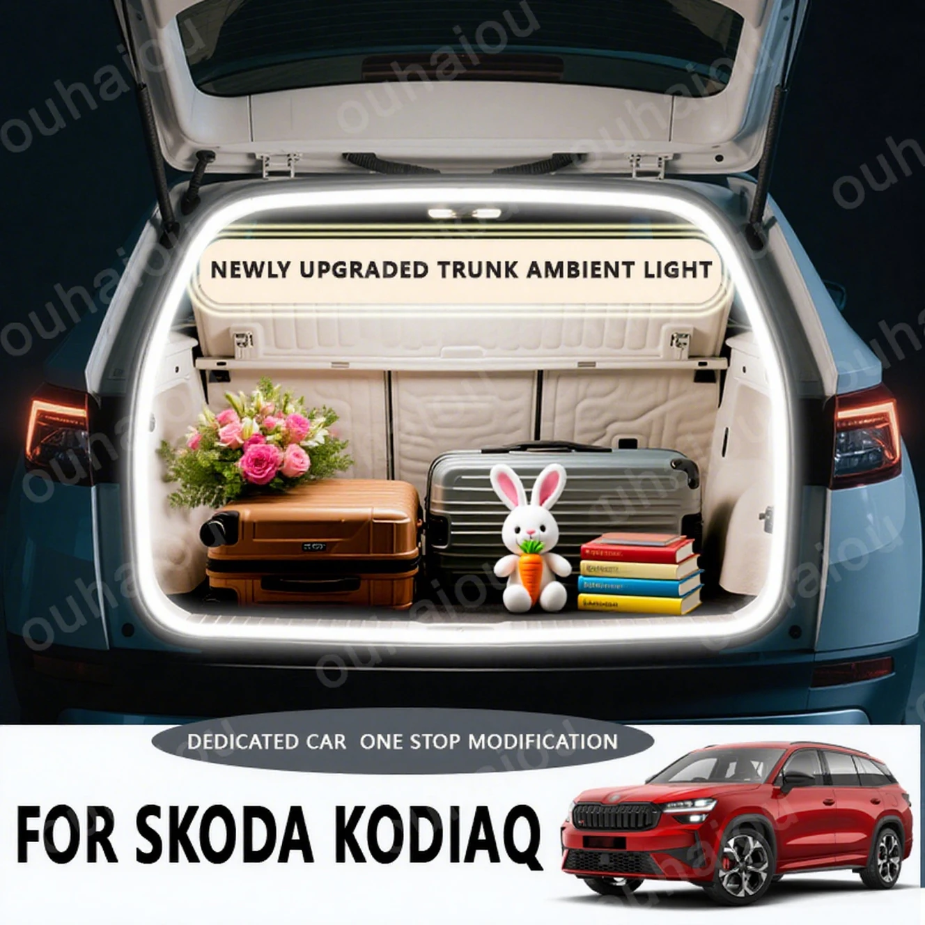 FOR 2017-2025 SKODA KODIAQ Rear Trunk LED Light Bar Strips Trunk Interior Decorative Lamp Strip Luggage Atmosphere Light
FOR 2017-2025 SKODA KODIAQ Rear Trunk LED Light Bar Strips Trunk Interior Decorative Lamp Strip Luggage Atmosphere Light