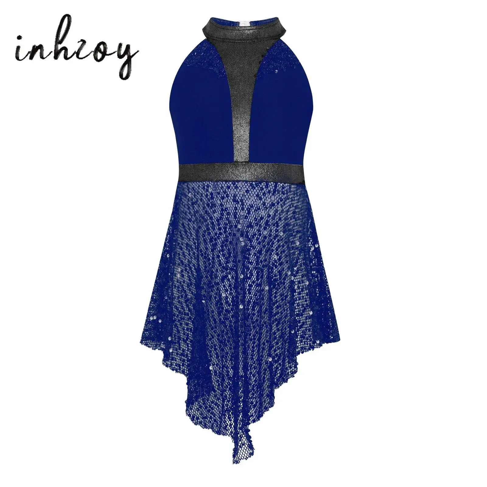 Kids Girls Jazz Dance Top Shiny Sequins Sleeveless Hollow Out Mesh Irregular Hem Skirt Dress Ballet Lyrical Dance Tops Overalls
Kids Girls Jazz Dance Top Shiny Sequins Sleeveless Hollow Out Mesh Irregular Hem Skirt Dress Ballet Lyrical Dance Tops Overalls