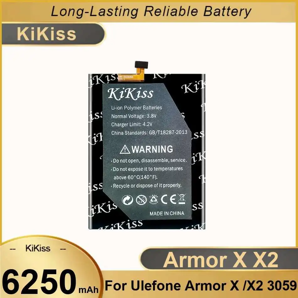 Good Low-Temperature Performance For Ulefone Armor X X2 3059 Mobile Phone Battery 6250mAh Premium Replacement
Good Low-Temperature Performance For Ulefone Armor X X2 3059 Mobile Phone Battery 6250mAh Premium Replacement