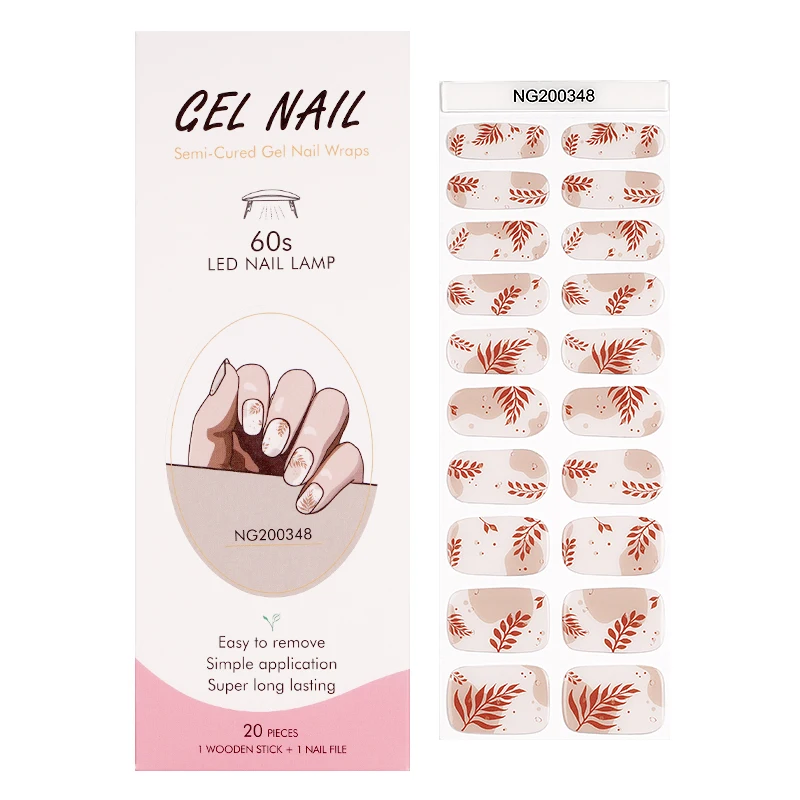 16/20Tips Semi-Cured Gel Nail Wraps Flash Solid Adhesive Waterproof Long Lasting DIY Gel Nail Stickers UV Lamp Need
16/20Tips Semi-Cured Gel Nail Wraps Flash Solid Adhesive Waterproof Long Lasting DIY Gel Nail Stickers UV Lamp Need