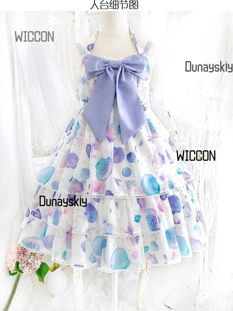Shell JK Кружевные платья с бантом Y2K Lolita Japan Tea Party Girl Лолита с принтом без рукавов на бретельках Юбка трапециевидной формы принцессы средней длины
Shell JK Кружевные платья с бантом Y2K Lolita Japan Tea Party Girl Лолита с принтом без рукавов на бретельках Юбка трапециевидной формы принцессы средней длины