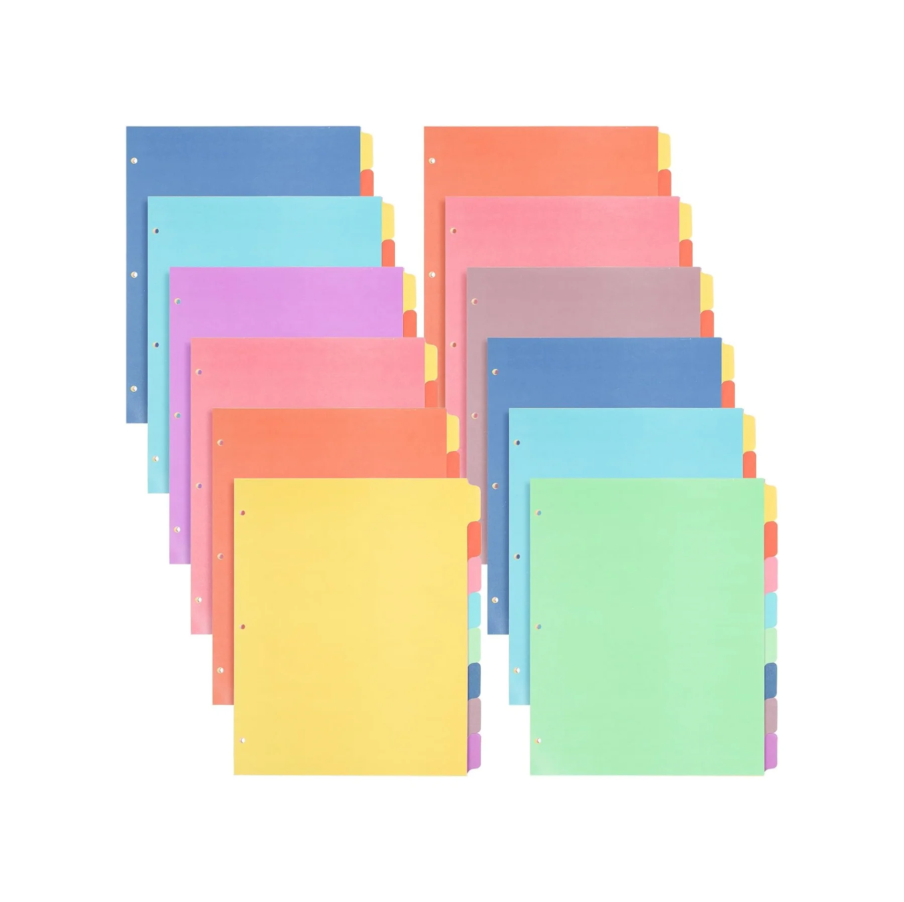 Binder Dividers - 6 Tab Dividers, 1 Sets for 3 Ring Binder
Binder Dividers - 6 Tab Dividers, 1 Sets for 3 Ring Binder