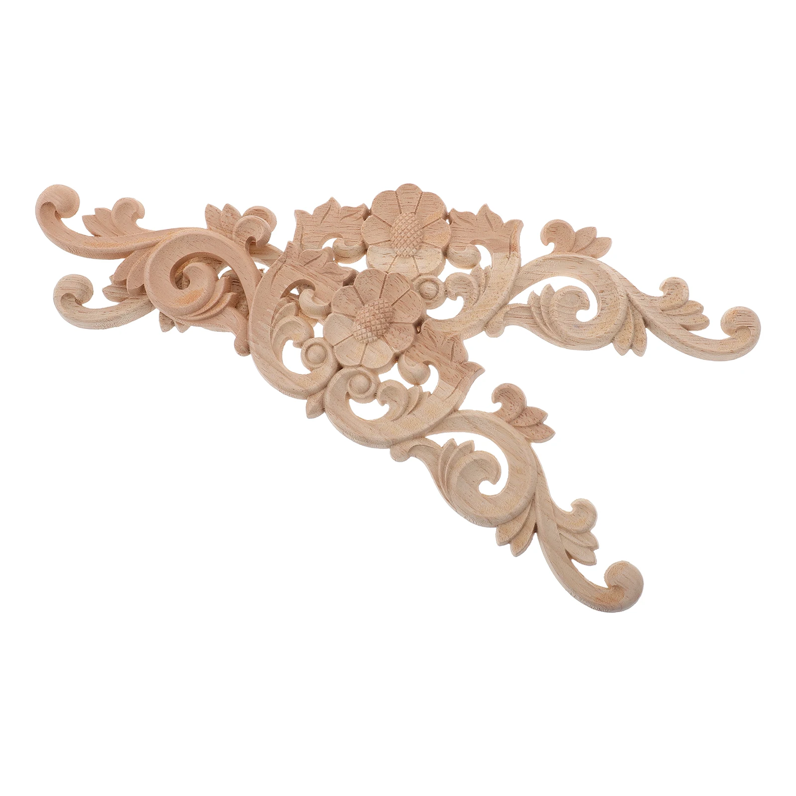 2 Pcs Wood Applique Unpainted Carving Decal European Style Furniture Decor Beige Flower Wooden Decorations Versatile
2 Pcs Wood Applique Unpainted Carving Decal European Style Furniture Decor Beige Flower Wooden Decorations Versatile