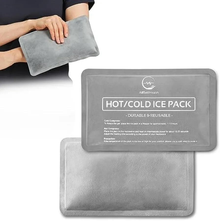 Reusable Ice Packs for Injuries - 10" x 6" Soft Ice Pack with 1 Sided Velvet Soft Fleece Fabric, Flexible Hot and Cold Gel Ice
Reusable Ice Packs for Injuries - 10" x 6" Soft Ice Pack with 1 Sided Velvet Soft Fleece Fabric, Flexible Hot and Cold Gel Ice