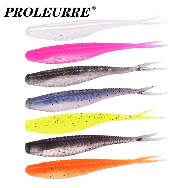 10 Pcs Forktail Worm Silicone Soft Lure 7cm 1.8g Jig Wobblers Double Colors Artificial PVC Bait for Bass Pike Fishing Tackle
10 Pcs Forktail Worm Silicone Soft Lure 7cm 1.8g Jig Wobblers Double Colors Artificial PVC Bait for Bass Pike Fishing Tackle
