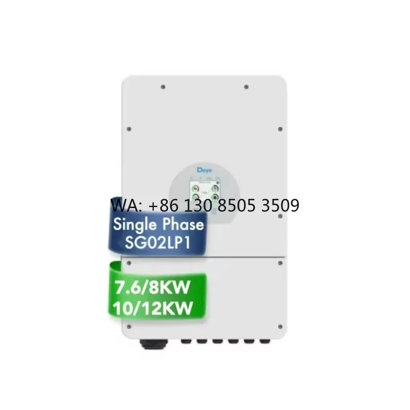 Deye SUN-5/6/7.6/8K-SG02LP1-EU-AM2 Low Voltage 10K EU Version Single Phase Hybrid Inverter High Quality and Safe for Residential
Deye SUN-5/6/7.6/8K-SG02LP1-EU-AM2 Low Voltage 10K EU Version Single Phase Hybrid Inverter High Quality and Safe for Residential