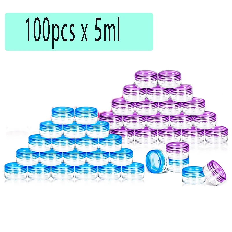 100Pcs/set 5ml Transparent Plastic Jewelry Bead Storage Box Small Bottom Round Container Jars
100Pcs/set 5ml Transparent Plastic Jewelry Bead Storage Box Small Bottom Round Container Jars