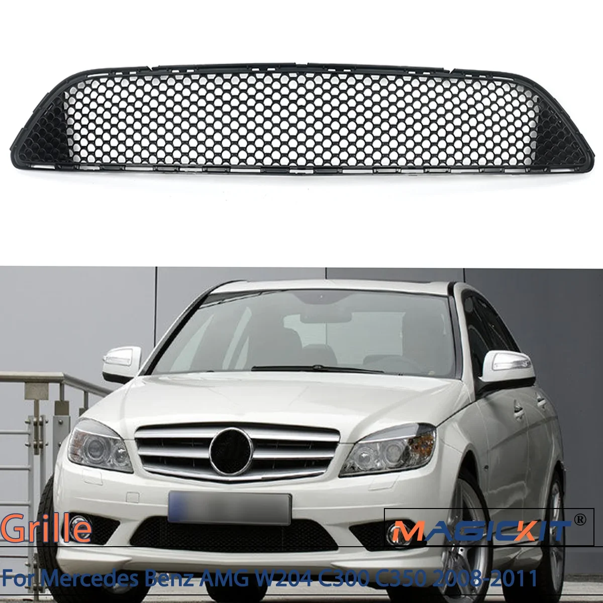 Черный передний бампер, центральная решетка, сетчатая панель для Mercedes Benz AMG W204 C300 C350 2008-2011, автомобильные аксессуары
Черный передний бампер, центральная решетка, сетчатая панель для Mercedes Benz AMG W204 C300 C350 2008-2011, автомобильные аксессуары