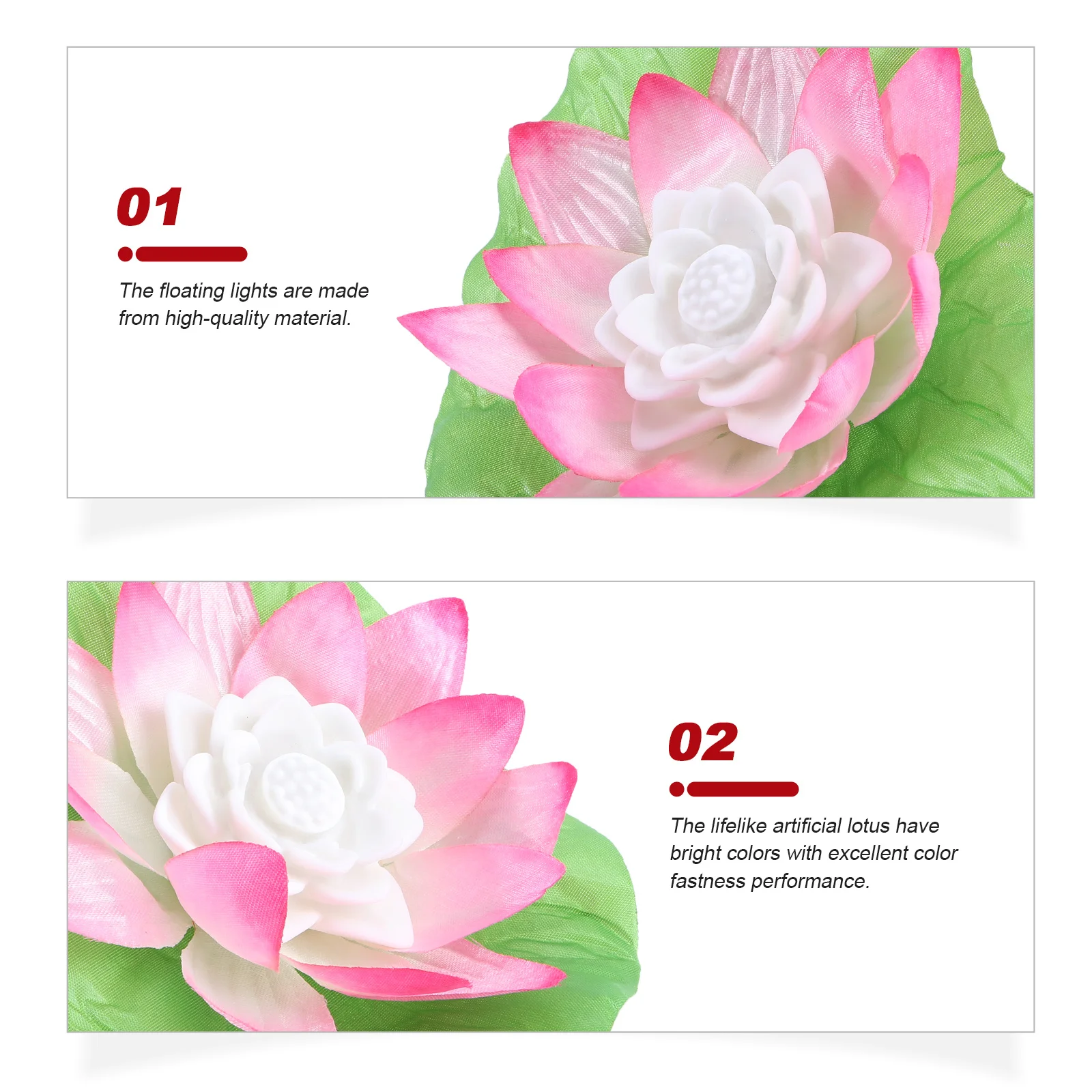 2Pcs Floating Lotus Light LED Decorative Lamp for Water Garden Pond - Fade Resistant Lifelike Lotus Flower Light for Outdoor
2Pcs Floating Lotus Light LED Decorative Lamp for Water Garden Pond - Fade Resistant Lifelike Lotus Flower Light for Outdoor