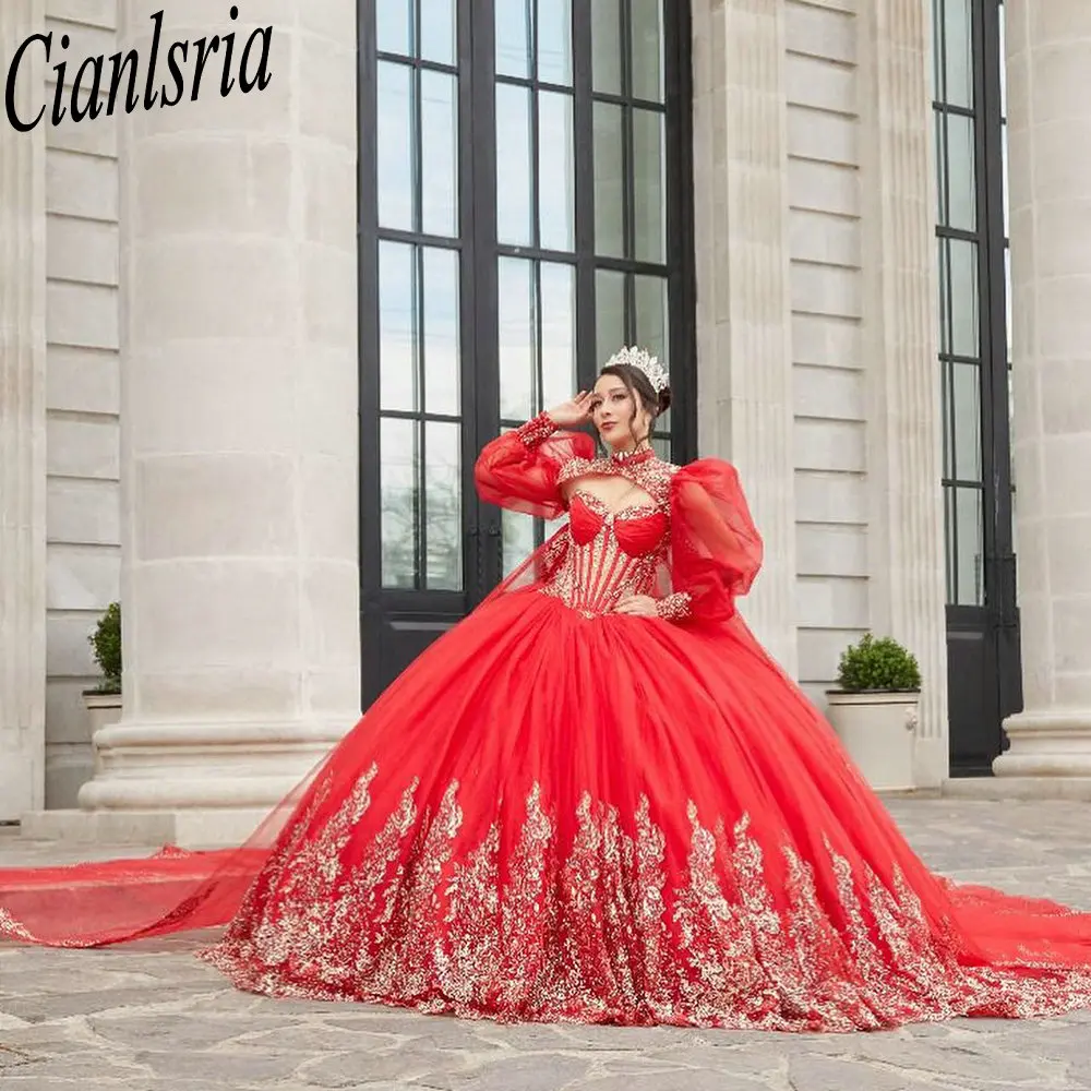 Красные платья Quinceanera с бисером и кристаллами с накидкой, бальное платье, аппликации, кружево, сладкий 15, мексиканский индивидуальный заказ
Красные платья Quinceanera с бисером и кристаллами с накидкой, бальное платье, аппликации, кружево, сладкий 15, мексиканский индивидуальный заказ