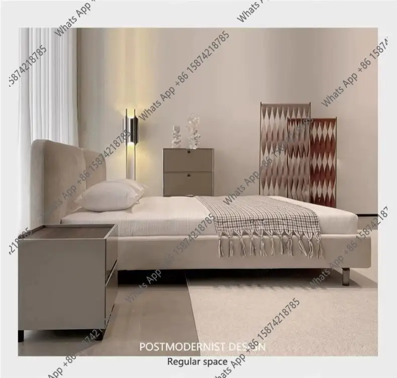J Bed Italian Minimalist Nubuck Fabric Designer Master Bedroom 1.8m Double Bed Minimalist Italian Style Minimalist Italian Style
J Bed Italian Minimalist Nubuck Fabric Designer Master Bedroom 1.8m Double Bed Minimalist Italian Style Minimalist Italian Style