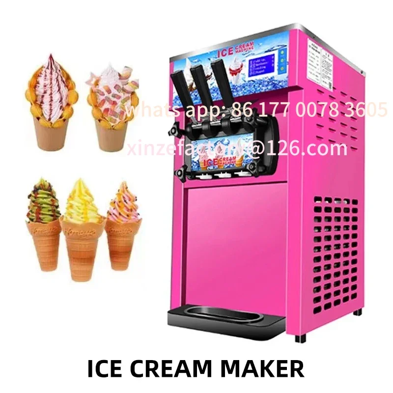 Customizable220V Small Ice Cream Machine Tricolor Ice Cream Maker Commercial Stainless Steel Desktop Sweet Cone freezi Equipment
Customizable220V Small Ice Cream Machine Tricolor Ice Cream Maker Commercial Stainless Steel Desktop Sweet Cone freezi Equipment