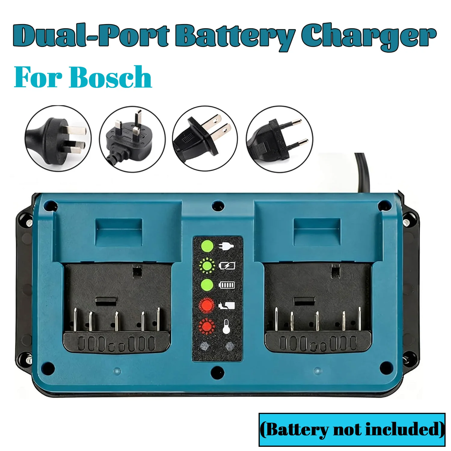 Portable Replacement Charger for Bosch 14.4-18V Tools Sequential Charging Wall Mount Workshop Garage Organizer
Portable Replacement Charger for Bosch 14.4-18V Tools Sequential Charging Wall Mount Workshop Garage Organizer
