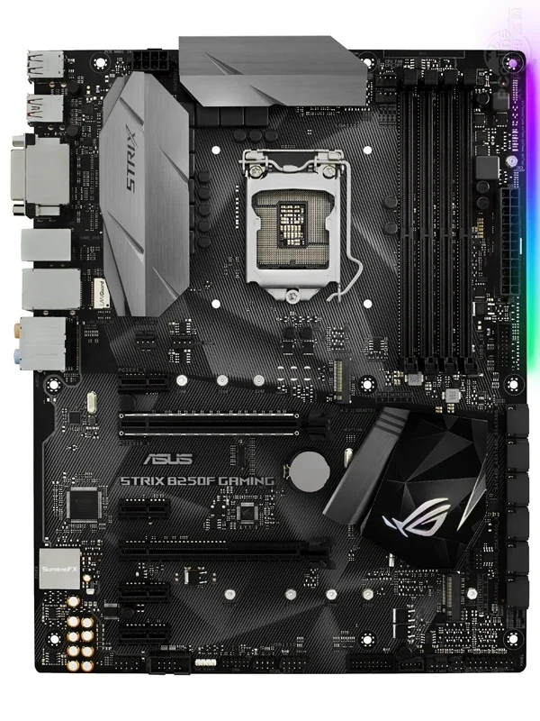 Asus ROG STRIX B250F GAMING Настольная материнская плата с разъемом LGA 1151, DDR4 B250 SATA3, USB3.0, используемая материнская плата
Asus ROG STRIX B250F GAMING Настольная материнская плата с разъемом LGA 1151, DDR4 B250 SATA3, USB3.0, используемая материнская плата