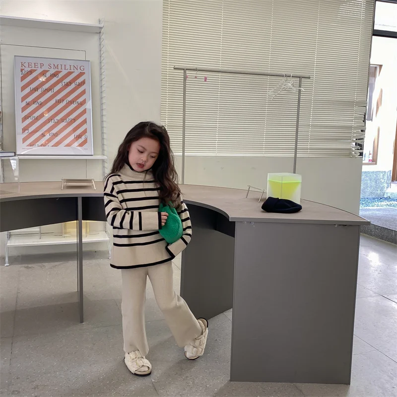 Pullover Knit Outfits Autumn Winter Wear Tracksuit for Girl Sweater + Pants 2PCS Children Sport Suit Kids Girls Clothing Set
Pullover Knit Outfits Autumn Winter Wear Tracksuit for Girl Sweater + Pants 2PCS Children Sport Suit Kids Girls Clothing Set