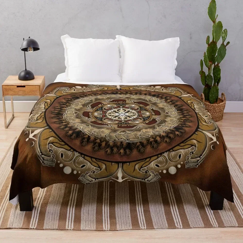 Cave Art Mandala Throw Blanket Easy Care Comfortable Blanket for Couch
Cave Art Mandala Throw Blanket Easy Care Comfortable Blanket for Couch