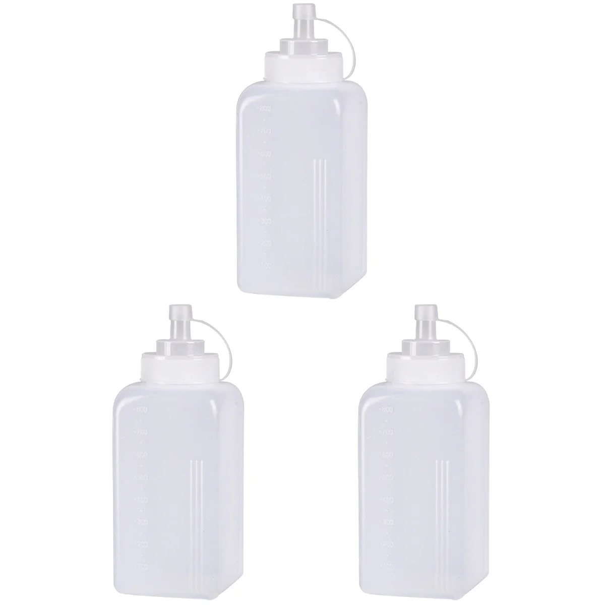 3Pcs Squeeze Bottle Food Grade PE Large Diameter White Ketchup Mustard Sauce Container Non Leaking Home BBQ
3Pcs Squeeze Bottle Food Grade PE Large Diameter White Ketchup Mustard Sauce Container Non Leaking Home BBQ