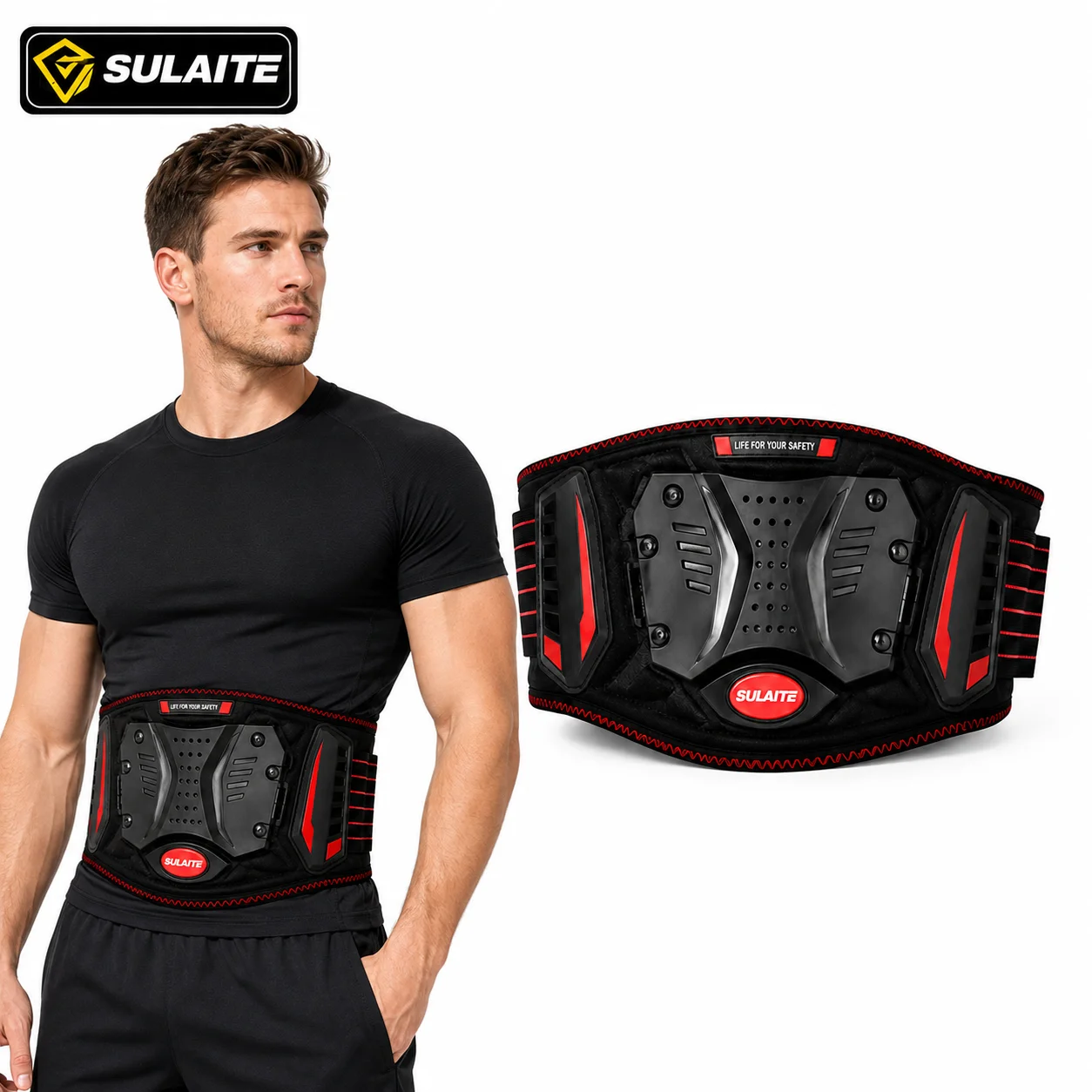SULAITE Motorcycle Waist Support Belt Adjustable Breathable Mesh PP Shell EVA Padding Outdoor Riding Gear Men Women SLT2203
SULAITE Motorcycle Waist Support Belt Adjustable Breathable Mesh PP Shell EVA Padding Outdoor Riding Gear Men Women SLT2203