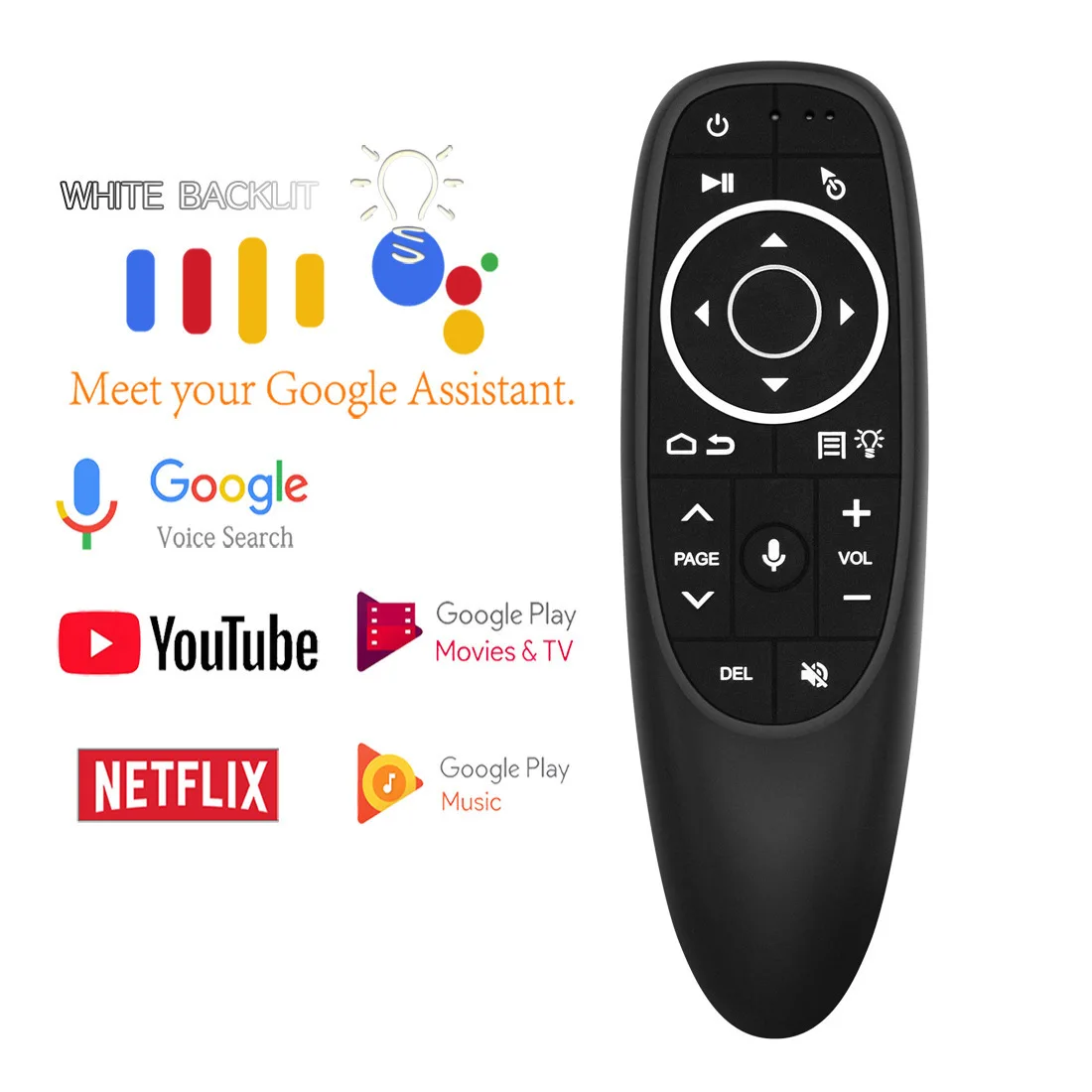 G10svpro 2.4G Voice IR Remote Control Backlit Fly Air Mouse Smart Mini Wireless Keyboard With BT for Android TV Box PC
G10svpro 2.4G Voice IR Remote Control Backlit Fly Air Mouse Smart Mini Wireless Keyboard With BT for Android TV Box PC