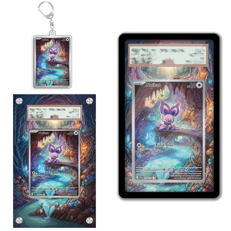 Art Display for Pokemon Noibat Card PTCG Keychain Anime Game Collectibles Anime Merchandise Acrylic Protective Case Toys Gift
Art Display for Pokemon Noibat Card PTCG Keychain Anime Game Collectibles Anime Merchandise Acrylic Protective Case Toys Gift