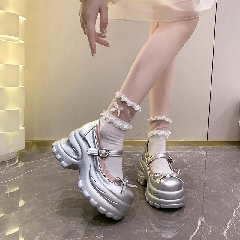 8CM Women Shoes Exquisite Platform Mary Jane Shoes for Woman Fashion Round Head Shallow Casual Shoe Designer Shoes Zapatos Mujer
8CM Women Shoes Exquisite Platform Mary Jane Shoes for Woman Fashion Round Head Shallow Casual Shoe Designer Shoes Zapatos Mujer