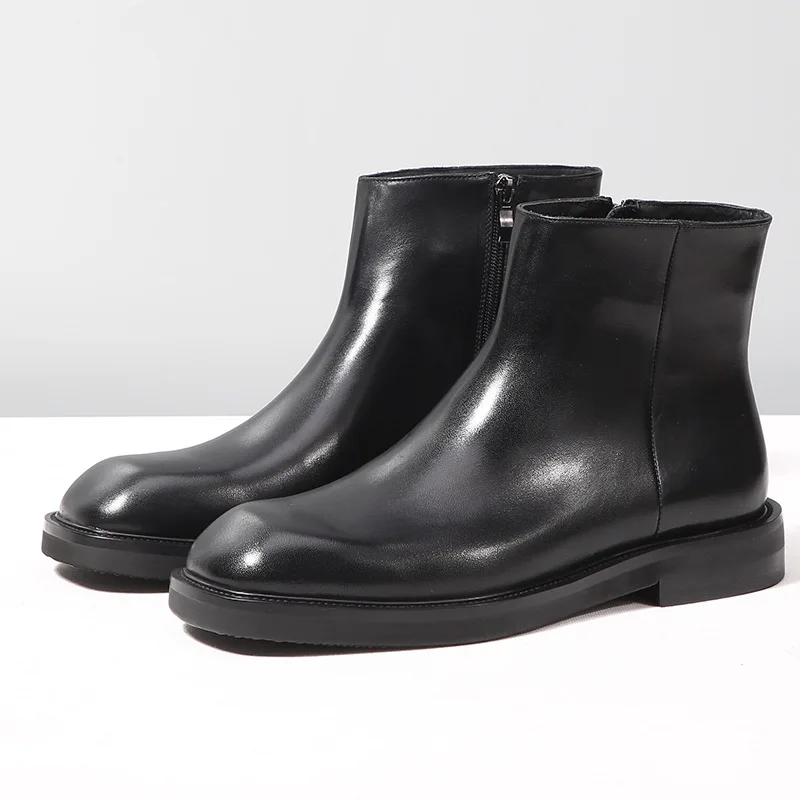 Retro leather shoes for men Cowhide boots Japanese and Korean style old treated leather shoes
Retro leather shoes for men Cowhide boots Japanese and Korean style old treated leather shoes