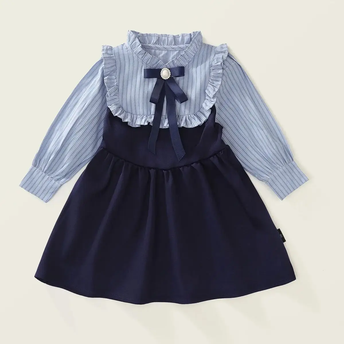 Baby Girls Dresses Autumn Clothing Korean Academy Style Children'S Princess Dress Fashions Patchwork Dress For Kids Costume
Baby Girls Dresses Autumn Clothing Korean Academy Style Children'S Princess Dress Fashions Patchwork Dress For Kids Costume