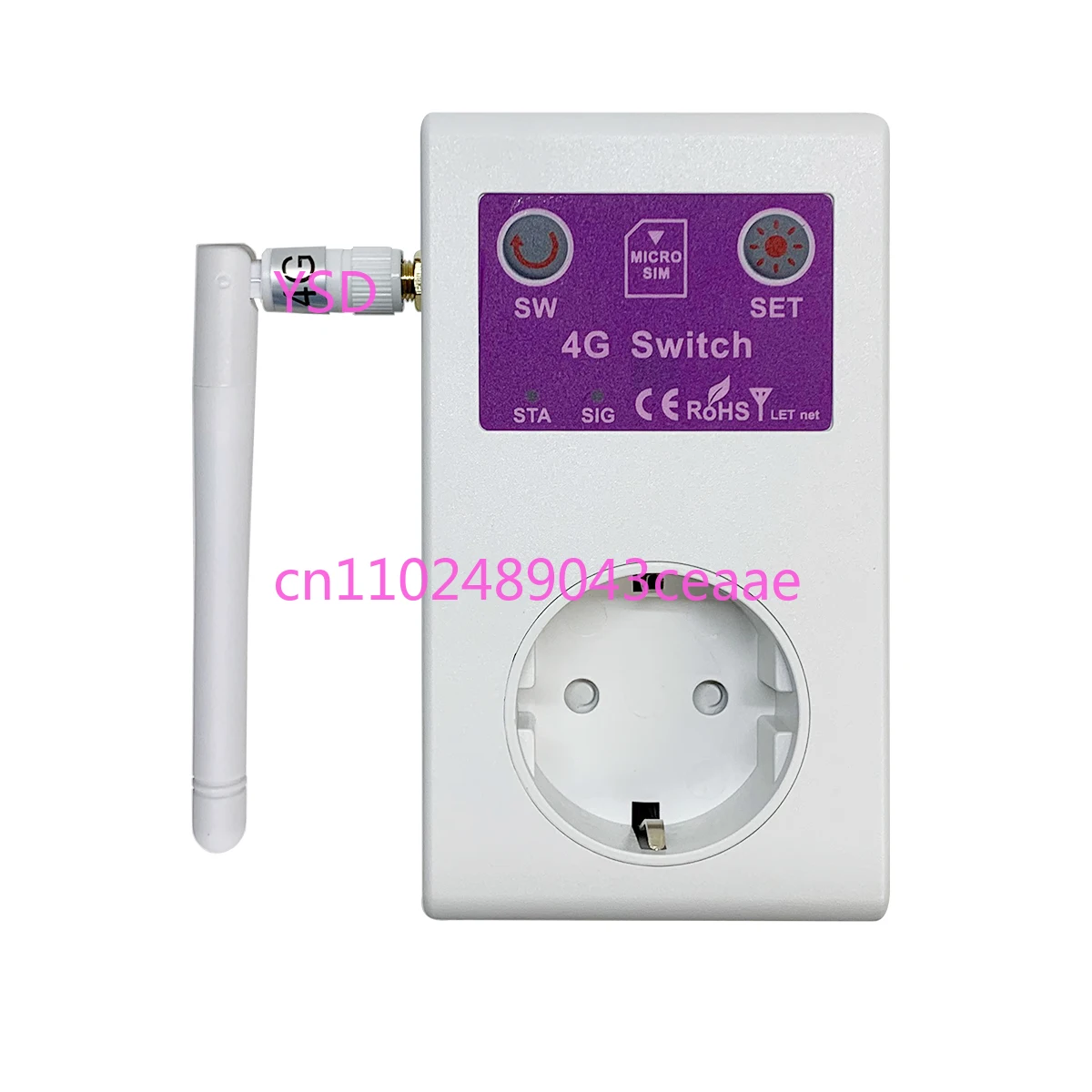 SC1-WLTE-4G/2G Smart APP Phone Remote Control Smart Power Plug Switch EU Socket Power Fail Alarm Temperature Control
SC1-WLTE-4G/2G Smart APP Phone Remote Control Smart Power Plug Switch EU Socket Power Fail Alarm Temperature Control