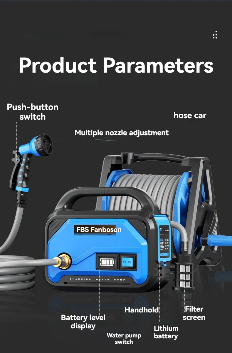 15m garden irrigation cleaning electric tool cordless watering machine electric water pump
15m garden irrigation cleaning electric tool cordless watering machine electric water pump