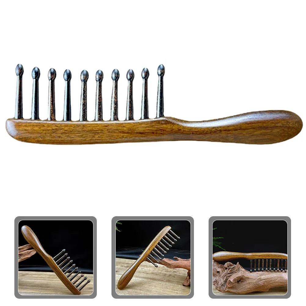 Natural Wooden Massage Comb Ergonomic Scalp Massager for Curly Hair Wide Tooth Detangling Comb Anti Static Head Care Tool
Natural Wooden Massage Comb Ergonomic Scalp Massager for Curly Hair Wide Tooth Detangling Comb Anti Static Head Care Tool