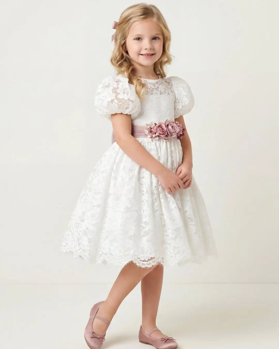 Boho Customized Flower Girl Dress for Wedding SHort Sleeves Lace Knee Lenght Kids Birthday Party First Communion Gown
Boho Customized Flower Girl Dress for Wedding SHort Sleeves Lace Knee Lenght Kids Birthday Party First Communion Gown