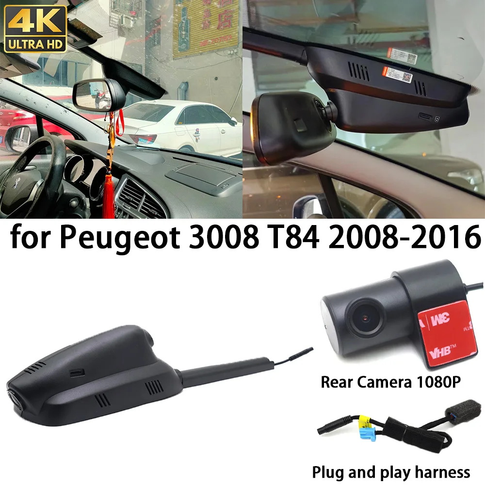 for Peugeot 3008 T84 2008-2016 4K Dash Cam Front Rear Camera DVR Plug and Play Video Recorder 24h Record Night Vision 2160P
for Peugeot 3008 T84 2008-2016 4K Dash Cam Front Rear Camera DVR Plug and Play Video Recorder 24h Record Night Vision 2160P