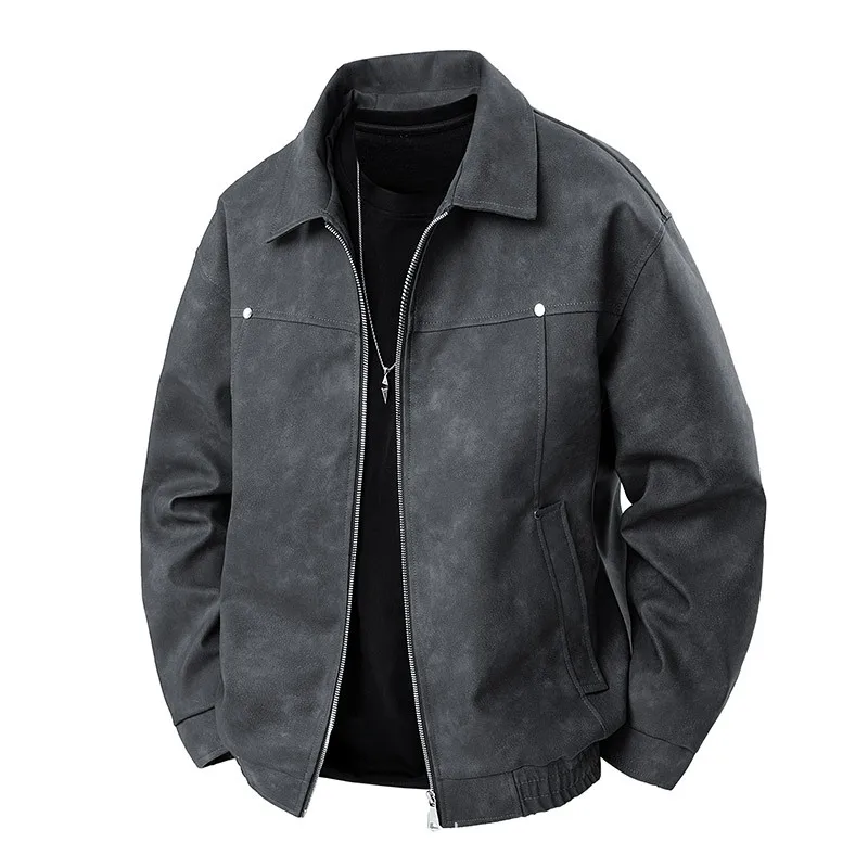 Мужское пальто, модная повседневная мужская куртка, пальто из искусственной кожи в американском стиле ретро, мужская весенне-осенняя стильная крутая короткая летная куртка
Мужское пальто, модная повседневная мужская куртка, пальто из искусственной кожи в американском стиле ретро, мужская весенне-осенняя стильная крутая короткая летная куртка