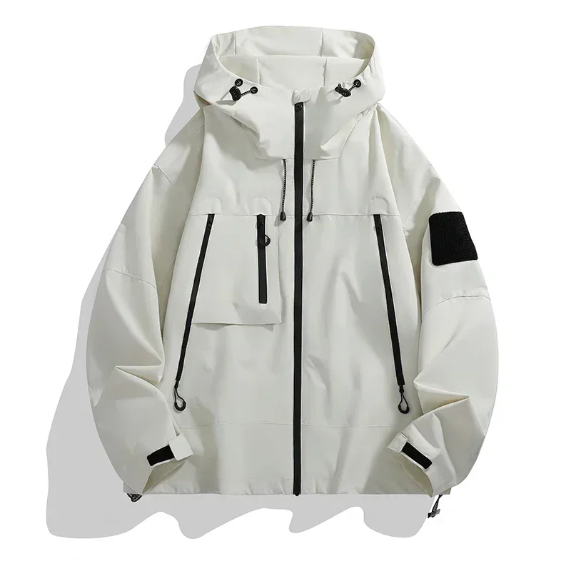 Men's Windbreaker 2024 Autumn New Trendy Solid Color Multiple Pockets Waterproof Outdoor Camping Hooded Coat Men's Charge Jacket
Men's Windbreaker 2024 Autumn New Trendy Solid Color Multiple Pockets Waterproof Outdoor Camping Hooded Coat Men's Charge Jacket