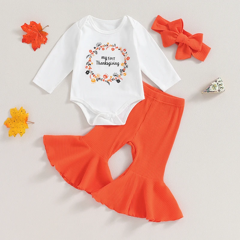Adorable Toddler Girls 3-Piece Outfit Set with Floral Print Romper Ruffle Pants and Matching Headband - Cute and Stylish Baby
Adorable Toddler Girls 3-Piece Outfit Set with Floral Print Romper Ruffle Pants and Matching Headband - Cute and Stylish Baby