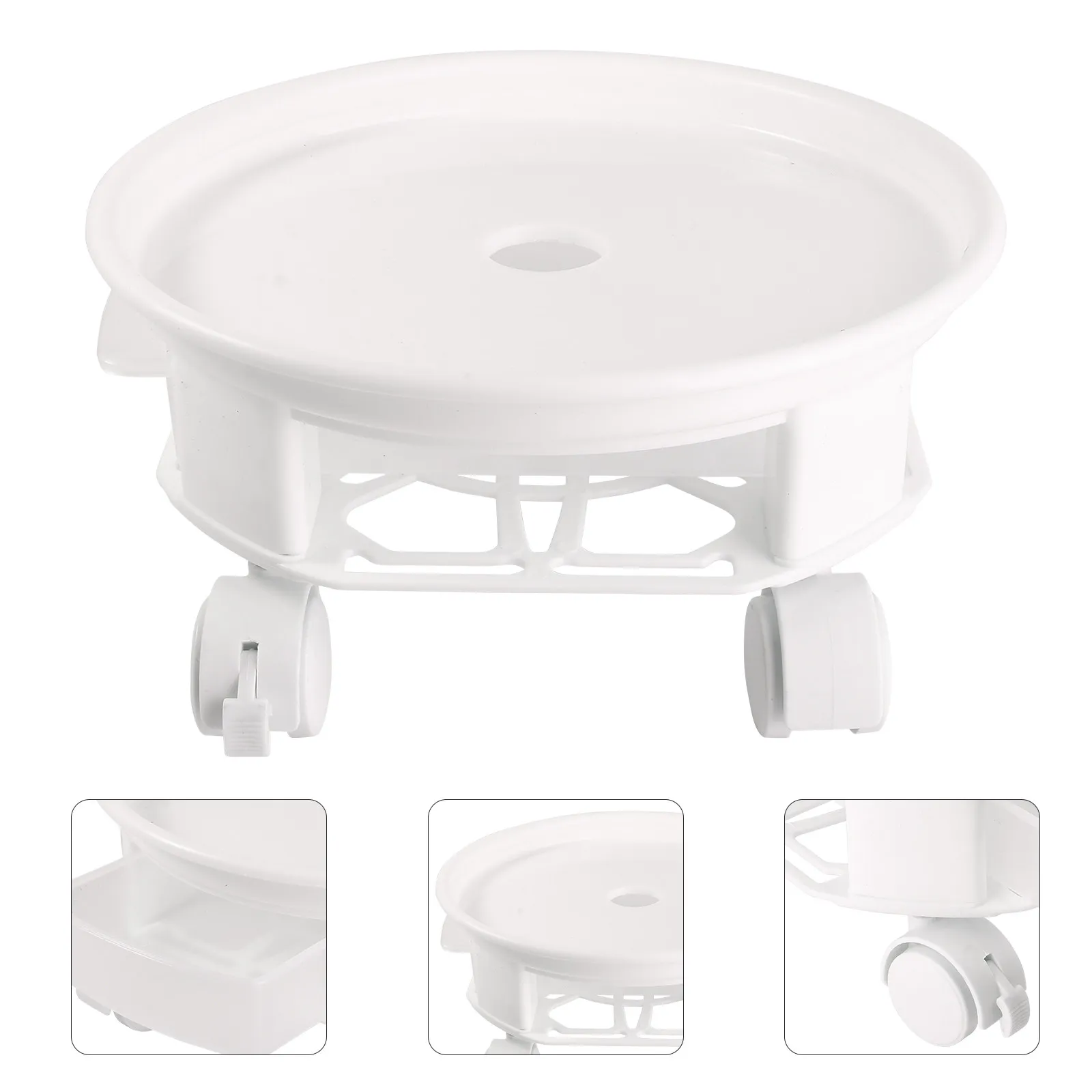 1Pcs Thickened Round Flowerpot Tray with Smooth Swivel Wheels and Brake Lock for Indoor Outdoor Garden Balcony Plant Pot Support
1Pcs Thickened Round Flowerpot Tray with Smooth Swivel Wheels and Brake Lock for Indoor Outdoor Garden Balcony Plant Pot Support