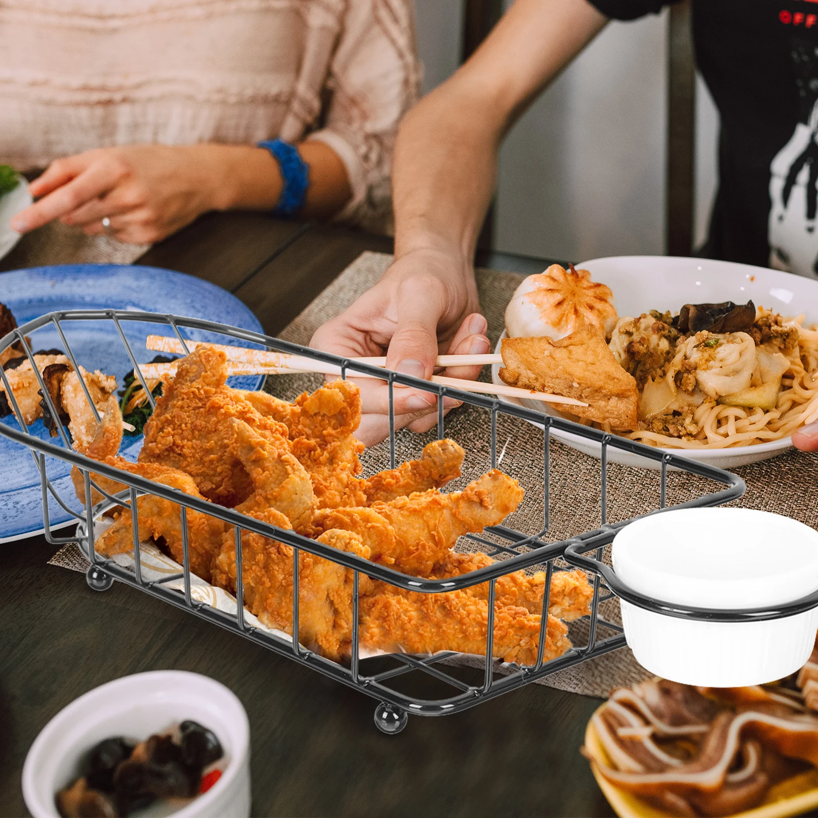 Iron Snack Basket French Fries Chips Holder Bread Boat Shaped Hollow Out Large Capacity Fruit Storage Hotel
Iron Snack Basket French Fries Chips Holder Bread Boat Shaped Hollow Out Large Capacity Fruit Storage Hotel