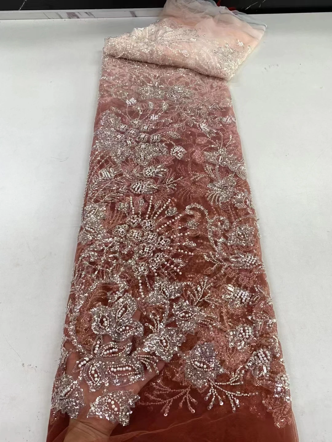Vintage Classic Lace Mesh Handmade Bubble Beaded Embroidery, beaded Tube sequin Embroidered Wedding party dress Fabric 5 size
Vintage Classic Lace Mesh Handmade Bubble Beaded Embroidery, beaded Tube sequin Embroidered Wedding party dress Fabric 5 size