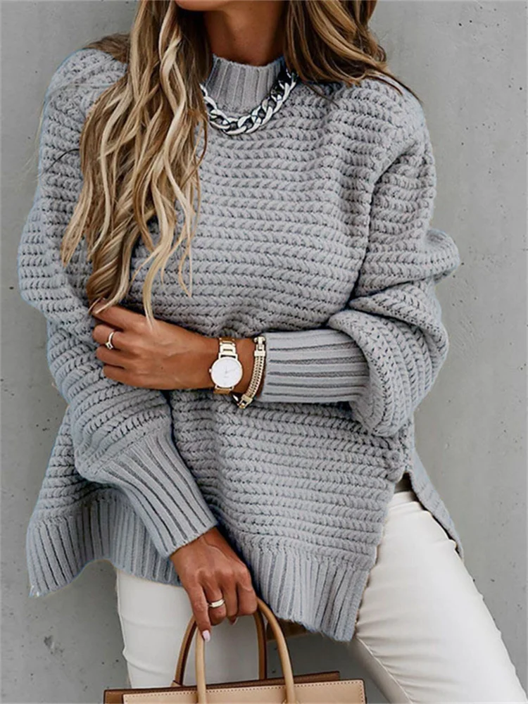 Autumn Winter Sweater Women Vintage Knitted Pullover Female Elegant Fashion Half High Neck Jumper Lady Casual Loose Knitwear
Autumn Winter Sweater Women Vintage Knitted Pullover Female Elegant Fashion Half High Neck Jumper Lady Casual Loose Knitwear