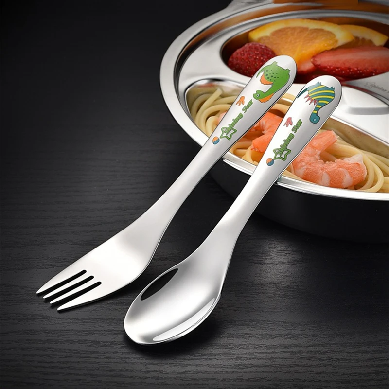 LFGB Certificated 316 Stainless Steel Baby Spoon and Fork Set 99.9% Anti-bacterial Kid's Cutlery Cute Pattern Children Flatware
LFGB Certificated 316 Stainless Steel Baby Spoon and Fork Set 99.9% Anti-bacterial Kid's Cutlery Cute Pattern Children Flatware