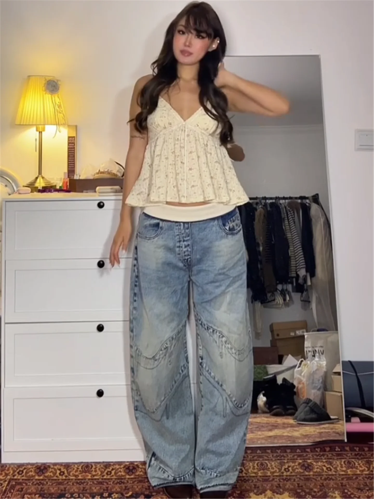 Low Waist Straight Leg Jeans Women's Summer Loose Slimming Extended Length Embroidered Wide Leg Pants Retro Blue Hot Girl Style
Low Waist Straight Leg Jeans Women's Summer Loose Slimming Extended Length Embroidered Wide Leg Pants Retro Blue Hot Girl Style
