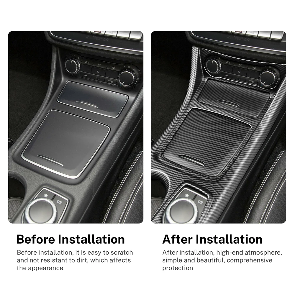 Накладка на панель переключения передач из карбона, ABS и замши для центральной консоли автомобиля Mercedes Benz A-Class W176, CLA C177, GLA X156 2013-2018
Накладка на панель переключения передач из карбона, ABS и замши для центральной консоли автомобиля Mercedes Benz A-Class W176, CLA C177, GLA X156 2013-2018