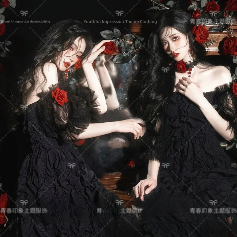 New Dark Theme Photography Studio Dress Girl Atmosphere Sensation Private Home Portrait Photography Costume Polyester Material
New Dark Theme Photography Studio Dress Girl Atmosphere Sensation Private Home Portrait Photography Costume Polyester Material