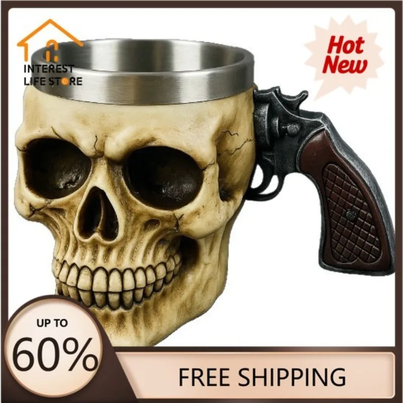 My Gift Creative Trends Skull Cup Perfect Halloween Decoration and Gift for Men Beer Stein Tankard Coffee Mug and Tea Cup in One
My Gift Creative Trends Skull Cup Perfect Halloween Decoration and Gift for Men Beer Stein Tankard Coffee Mug and Tea Cup in One