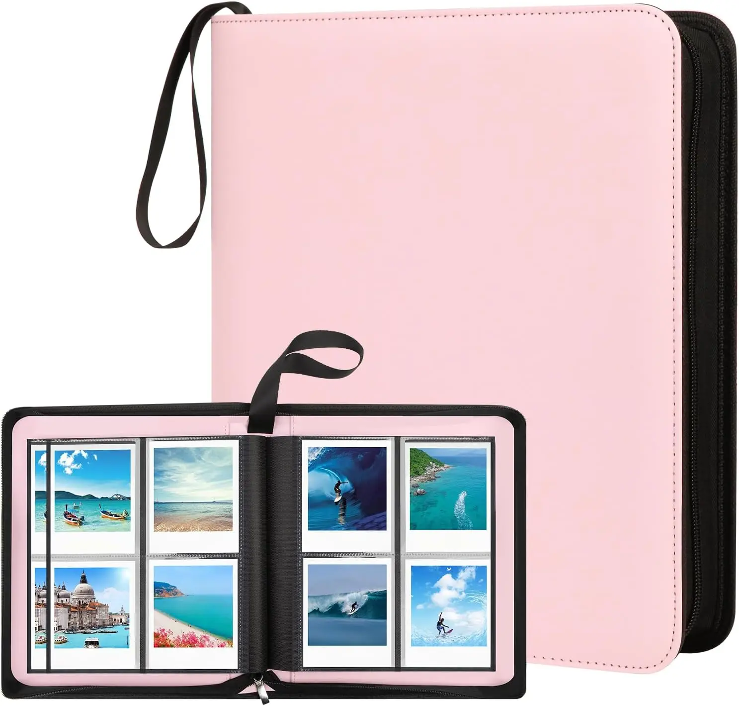 256-Pocket Photo Album for I-Type/600/SX-70 Instant Photos, Leather Picture Book with Zipper for Now/Now+/OneStep/
256-Pocket Photo Album for I-Type/600/SX-70 Instant Photos, Leather Picture Book with Zipper for Now/Now+/OneStep/
