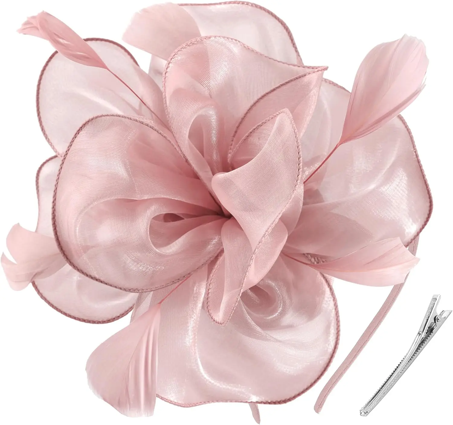 Fascinators Hat Tea Party Headwear Ribbons Feathers on a Headband and a Clip for Women
Fascinators Hat Tea Party Headwear Ribbons Feathers on a Headband and a Clip for Women