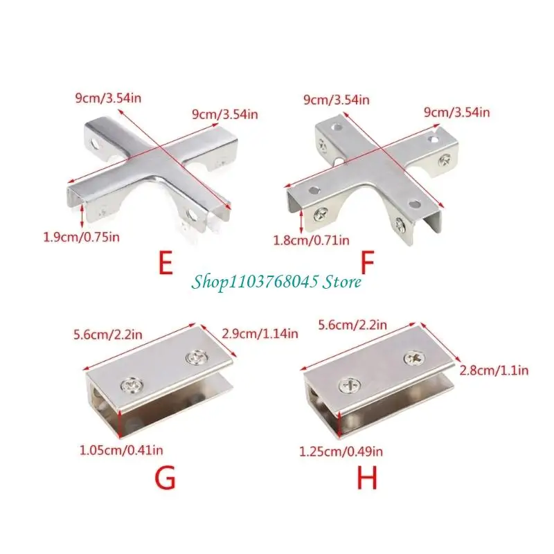 R53F 6pcs Glass Connecting Clamps Not Slip Metal Glass Shelf Supports Simple Install
R53F 6pcs Glass Connecting Clamps Not Slip Metal Glass Shelf Supports Simple Install