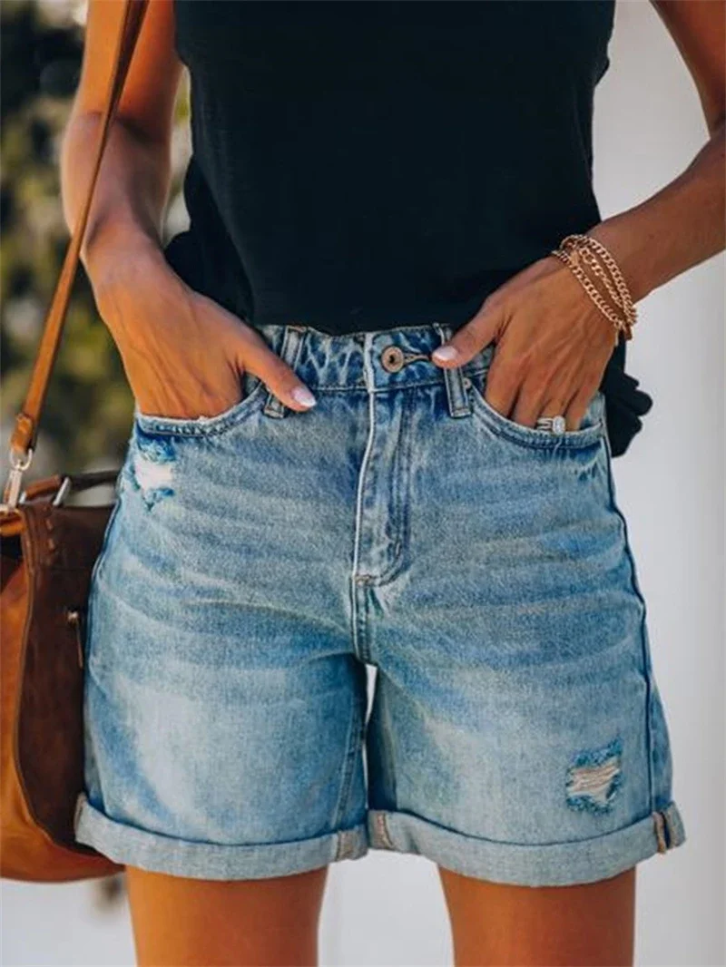 Fashion Ripped Denim Shorts Summer Clothes Women 2025 Vintage Holes Pockets Short Jeans Streetwear Hotpants Short Denim Trousers
Fashion Ripped Denim Shorts Summer Clothes Women 2025 Vintage Holes Pockets Short Jeans Streetwear Hotpants Short Denim Trousers