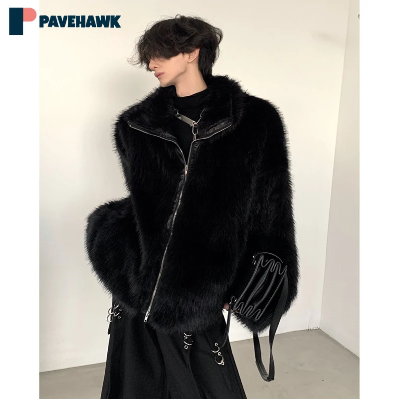 Faux Mink Hair Plush Jacket Mens Winter Thickened Solid Color High Street Zipper Coats Hip Hop Long Sleeve Warm Fluffy Outwear
Faux Mink Hair Plush Jacket Mens Winter Thickened Solid Color High Street Zipper Coats Hip Hop Long Sleeve Warm Fluffy Outwear