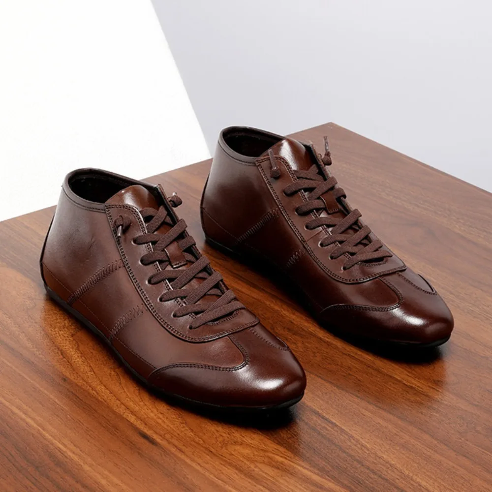 Mens Handmade Vintage Retro Training Sneakers Premium Soft Genuine Leather Round Toe Thin Sole Casual Leather Skate Shoes
Mens Handmade Vintage Retro Training Sneakers Premium Soft Genuine Leather Round Toe Thin Sole Casual Leather Skate Shoes